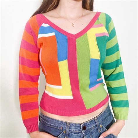 Vintage 2000s AGATHA RUIZ dela PRADA multicoloured jumper 